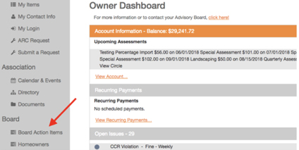 Owner Dashboard Example